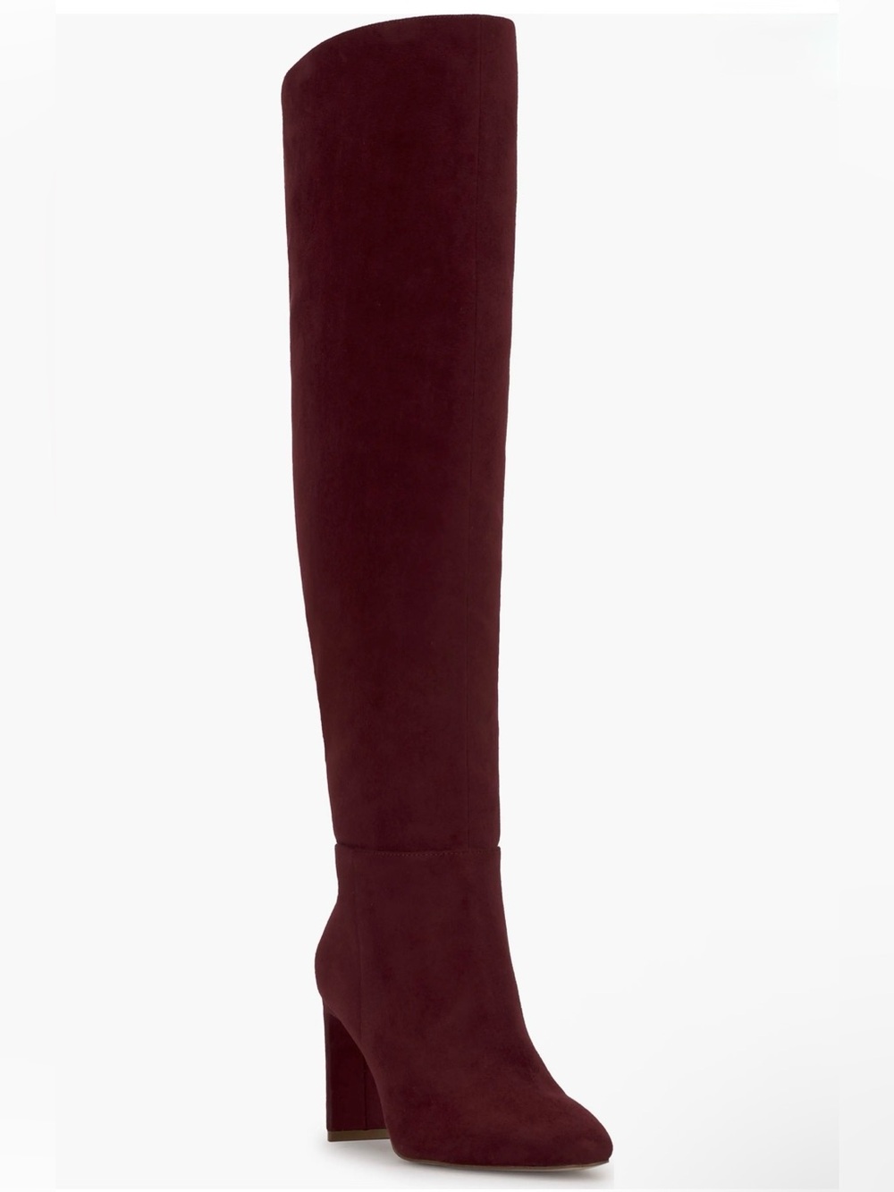 NIB Jessica Simpson Over-The-Knee Block Heel Boot in Burgundy